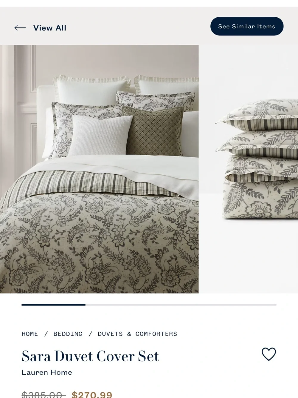 Lauren Ralph Lauren duvet cover set